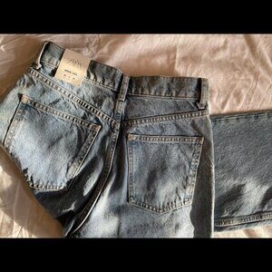 NWT Zara High Rise, Full Length, Wide Leg Jeans